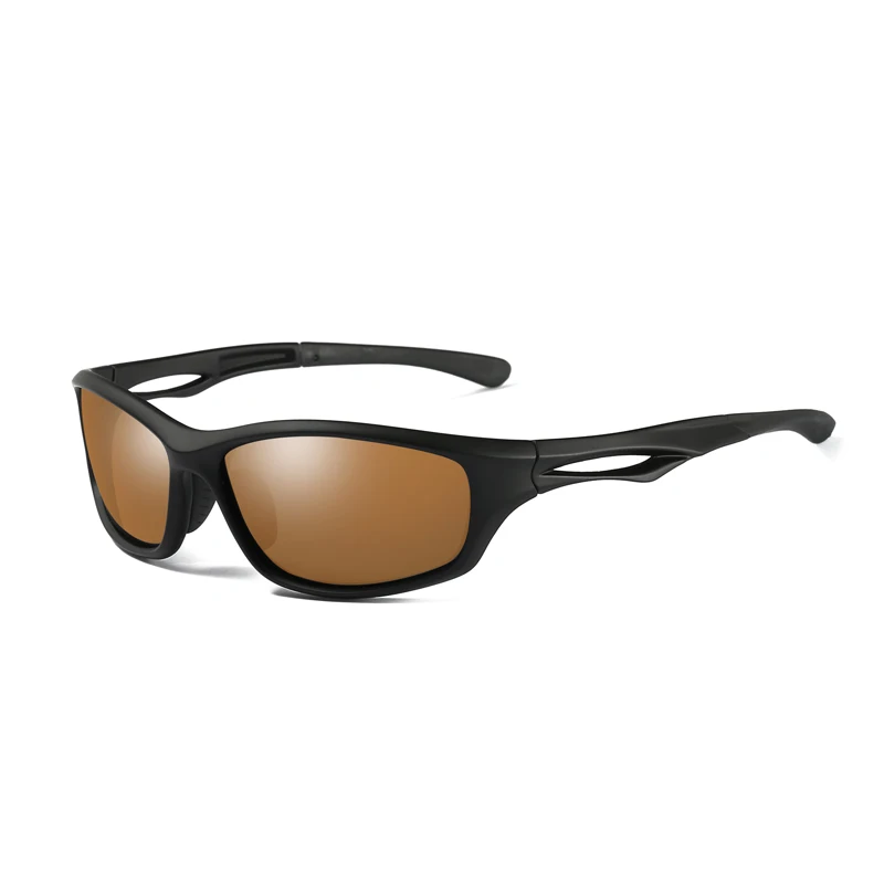 ROSHARI поляризованные солнцезащитные очки TR90 прямоугольное покрытие вождения очки спортивные очки Gafas De Sol A60 - Цвет линз: A60-Brown