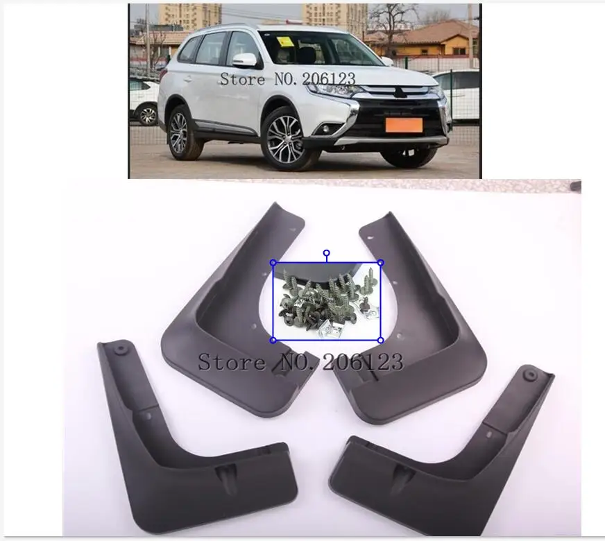 Передние и задние Автомобильные Брызговики для Mitsubishi Outlander 2015 2016 2017 2018 брызговики брызговик|Грязезащита| |