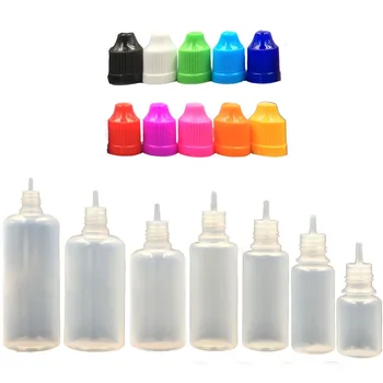 

Wholesale 100pcs 20ml Empty Plastic Dropper Bottles Eliquid Vape juice Bottle with Childproof Cap Mulity Color Caps