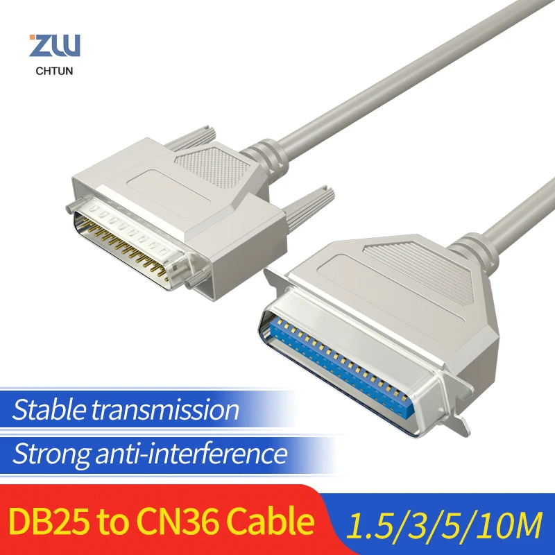 

DB25 to CN36 Parallel Cable LPT print connector DB 25 Pin Male to DB 36 Female IEEE1284 Printer Cable Cord