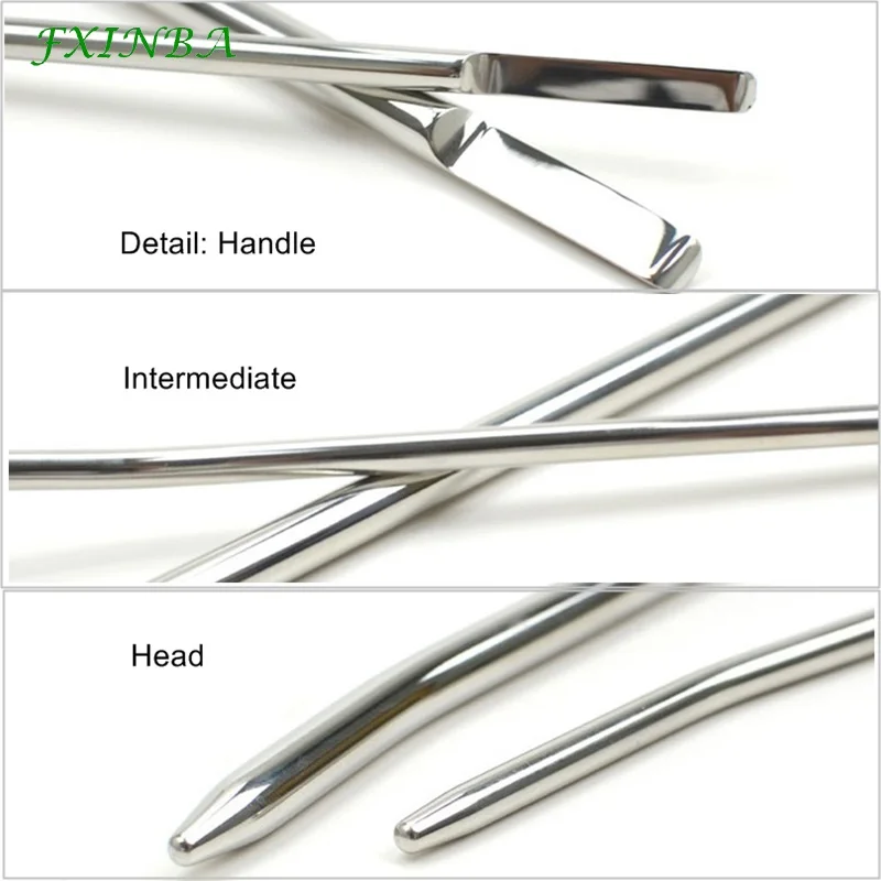 FXINBA 4-12mm Stainless Steel Penis Plug Male Urethral Sound Dilators Erotic Adult Sex Toys for Men Gay Urethral Stimulation