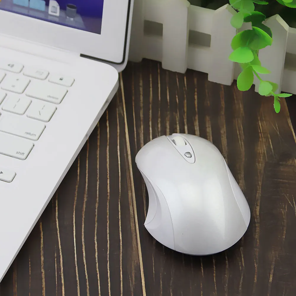 Бесшумная беспроводная мышь для геймера, 3D Мини USB, оптическая компьютерная игровая мышь 800/1200/1600 точек/дюйм, эргономичная игровая мышь для ноутбука