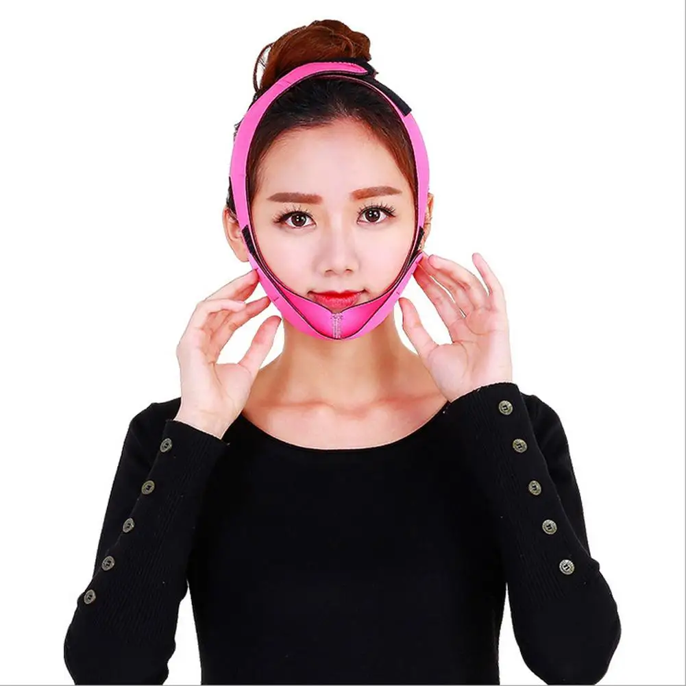 

Hot Chin Cheek Slim Lift Up Anti Wrinkle Mask Strap Band V Face Line Belt Women Slimming Facial Beauty Tool