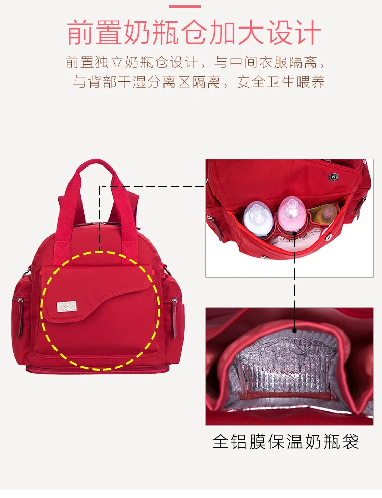 Многофункциональная сумка для мам на плечо, модная сумочка для кормящих мам, Детская сумка для путешествий с большим объемом