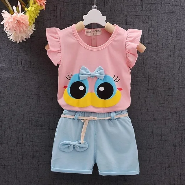 New Baby Girls Clothing Outfits Brand Summer Newborn Infant Sleeveless T-shirt Shorts 2pc/Sets Clothes Casual Sports Tracksuits GongzhuV Pink