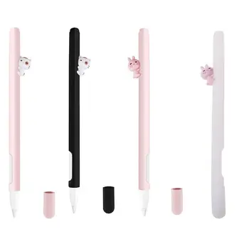 

Anti-scroll Cute Cat Silicone Protective Case Pouch Cap Holder Nib Cover Skin For Apple Pencil 2 for iPad pro Pencil 2nd