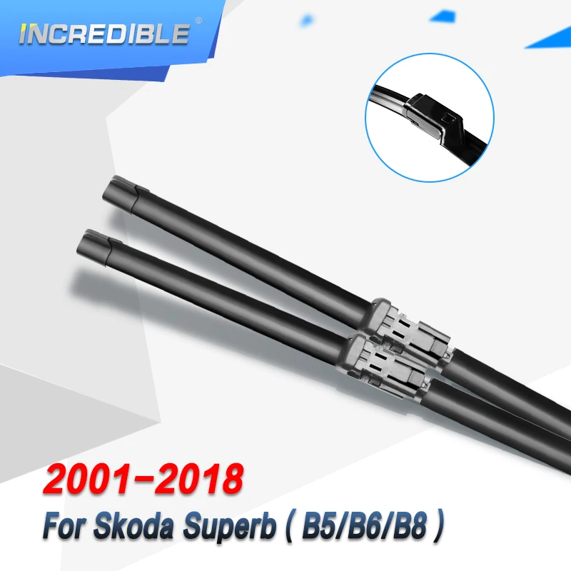 

Невероятные щетки стеклоочистителя для Skoda Superb B5 B6 B8 подходят кнопочные рукоятки/боковые штыревые рукоятки/крюковые рукоятки модель года с 2001 по 2018
