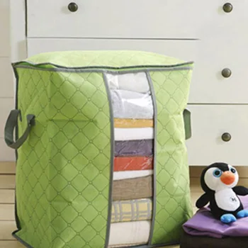 

Foldable Room Bag Storage Box Holder Blanket Organizer For Clothing Quilt Shoes Compressed Storage Box