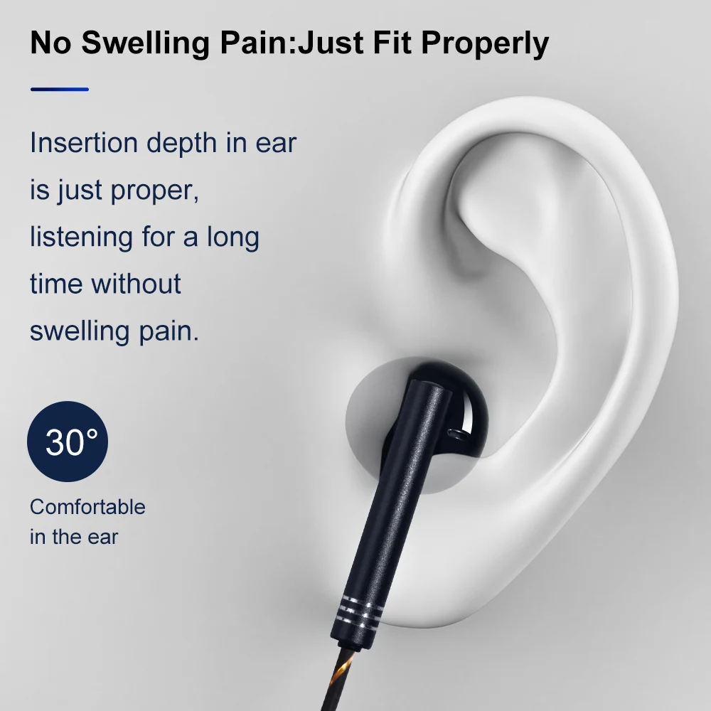  Earphone Headphones For Smart Phone PC Earphones Gaming Music Stereo Bass Headset Wired Earbuds HiF - 4000018463085