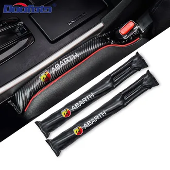 

Doofoto 2x Automobile Seat Gap Filler Leak Proof Strip For Abarth 500 595 For Fiat Car Accessories Interior Styling Carbon Fiber
