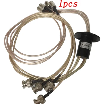 

1pcs 4CH SDI 1080P Video Slip Ring 500MHZ-3GHZ High Frequency Collecting Rings Monitor Rotary Joint Electric Connector Slipring