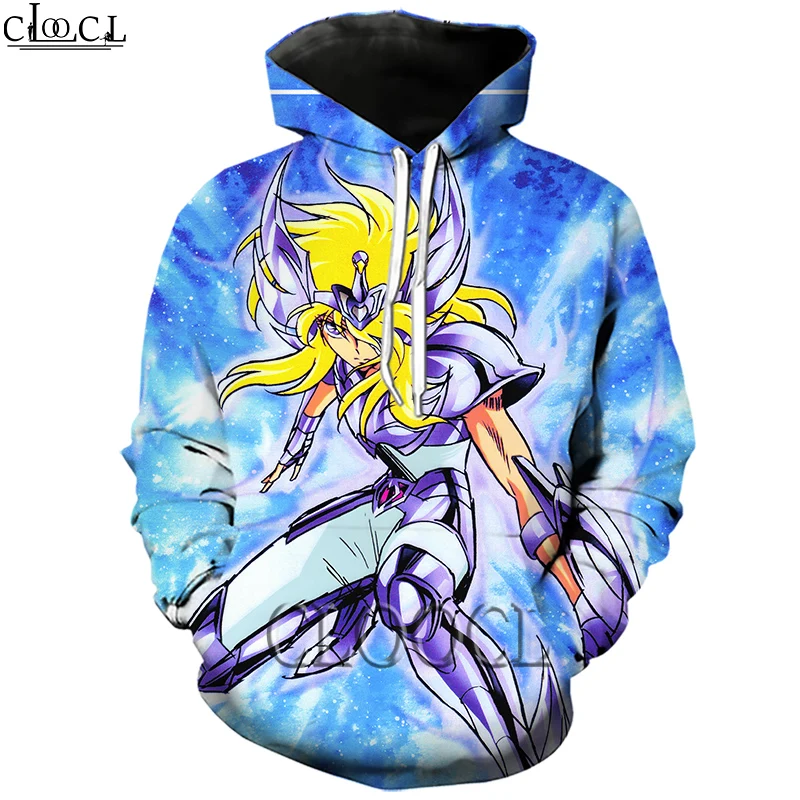 

HX Fashion Anime The Knights of the Zodiac Saint Seiya 3D Print Harajuku Hoodie Sportswear Unisex Autumn All-match Tops
