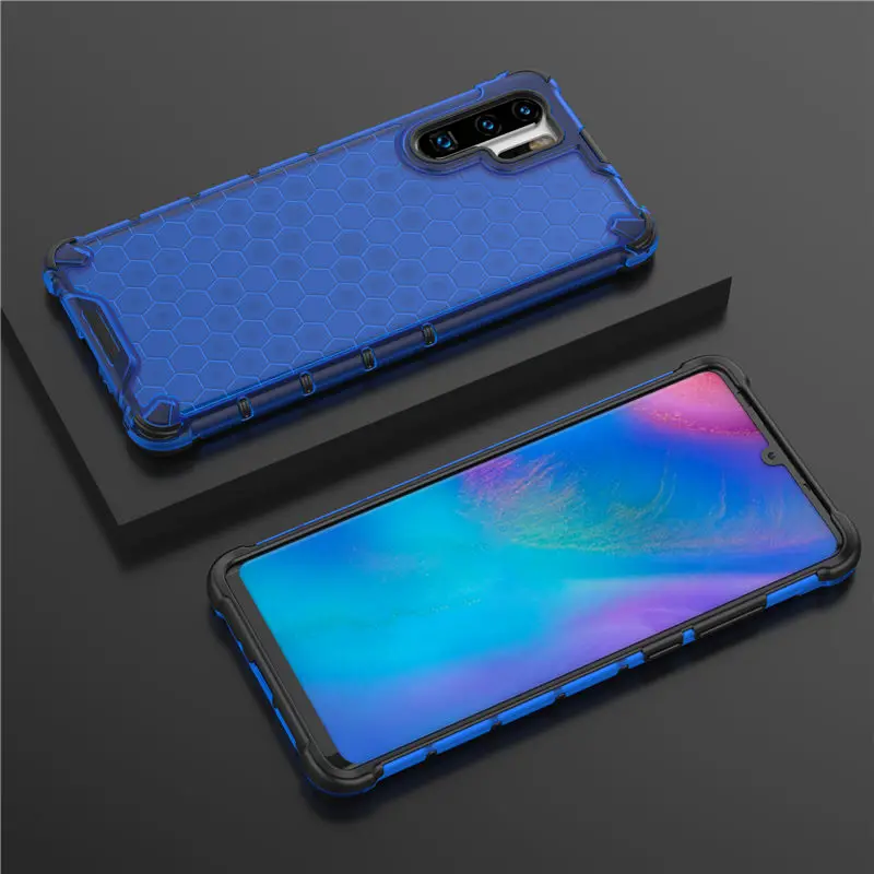50 шт./партия Гибридный ТПУ+ PC сотовый узор задняя крышка для телефона huawei mate 30 Pro P30 Lite Nova 4E противоударный чехол