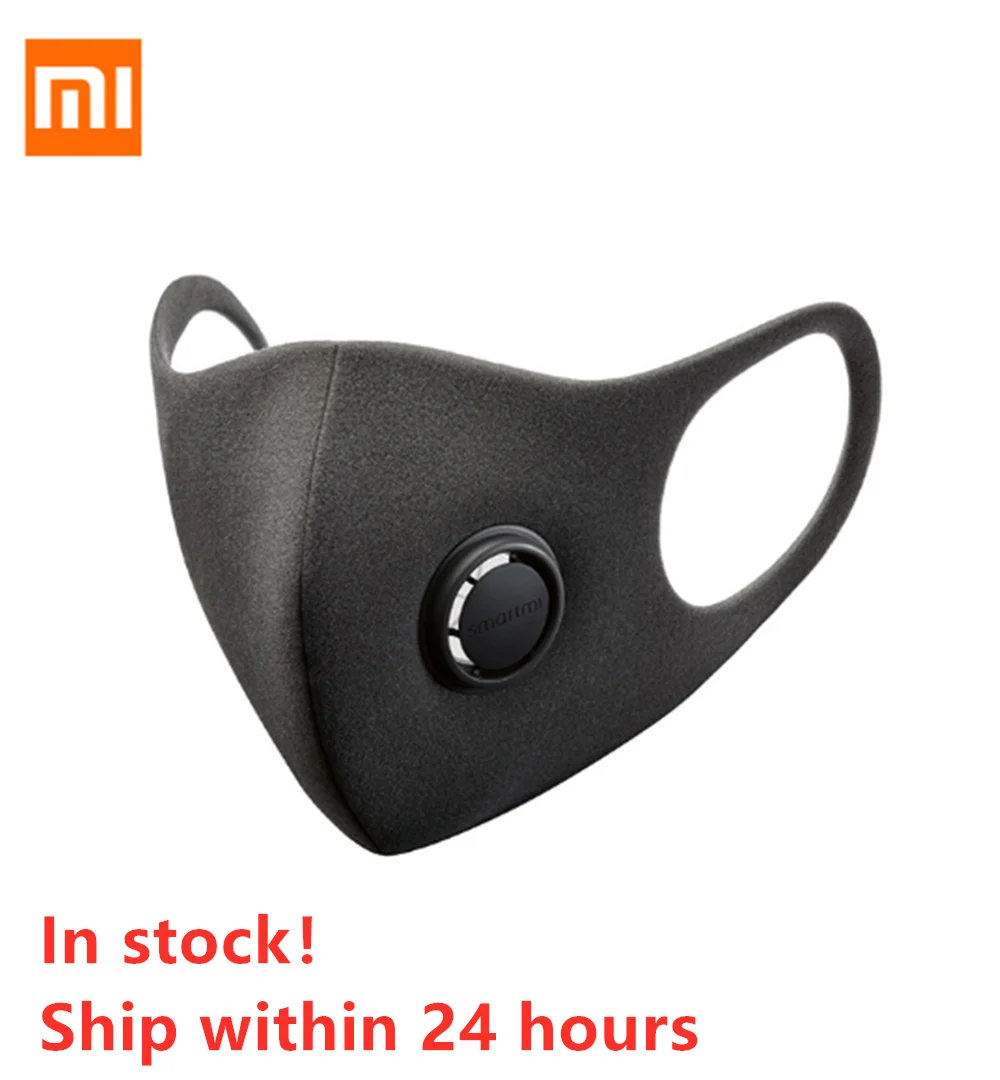 Xiaomi SmartMi PM2.5 Дымчатая дыхательная маска с клапаном чисто анти для лица