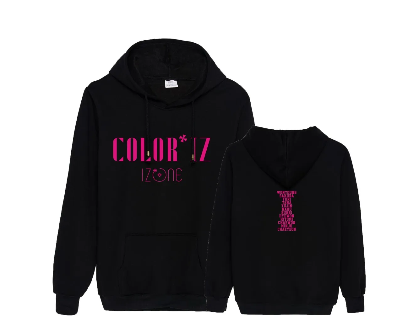 KPOP IZONE комбинированный дебютный альбом COLORIZ концертный с той же толстовкой свободный подростковый мужской и женский хлопок дропшиппинг