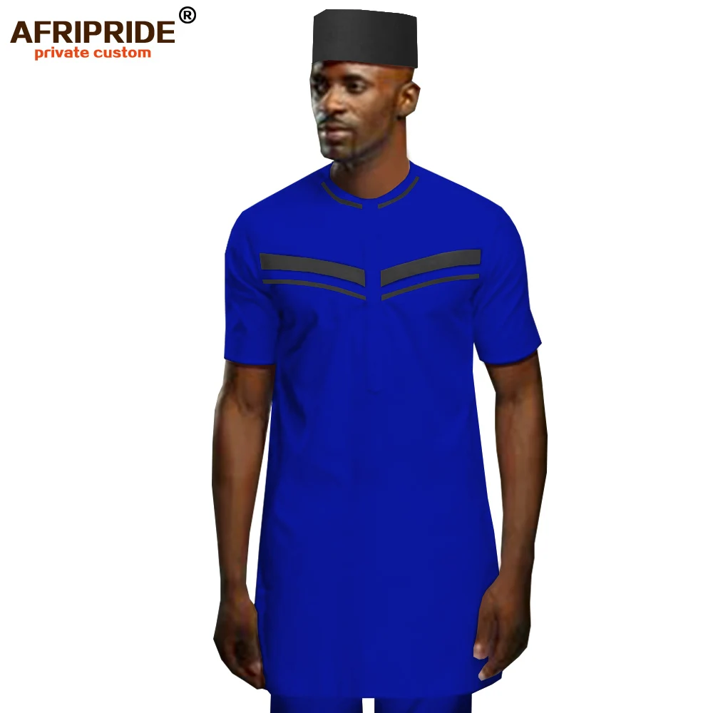 Great Value African Men Clothing Set Tribal Outfit Dashiki Shirts Ankara Pants Traditional Hat 3 Piece Outwear AFRIPRIDE A1916069