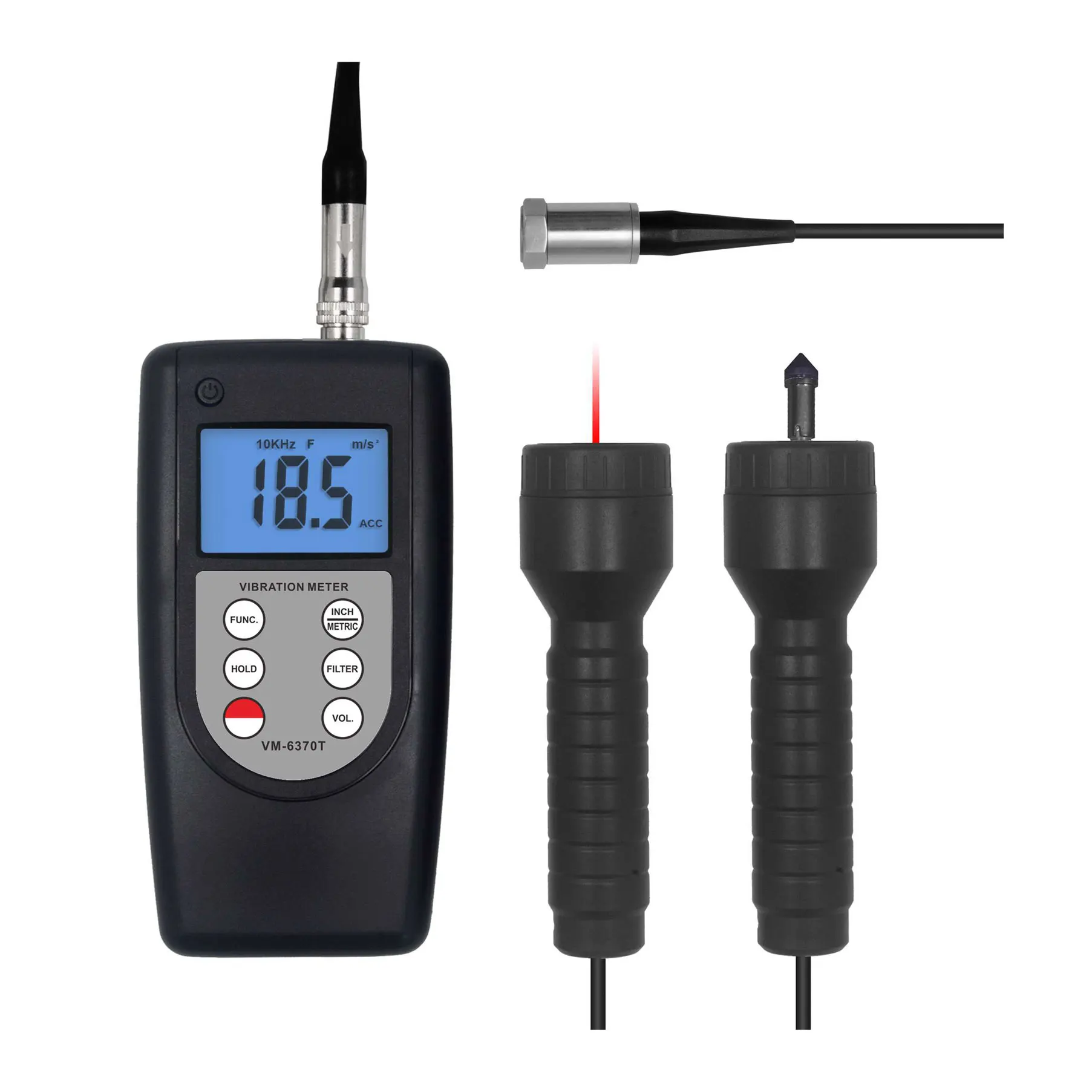 US $256.50 VM6370T Multifunctional Vibration Tachometer 2 In 1 Vibration Meter Analyser