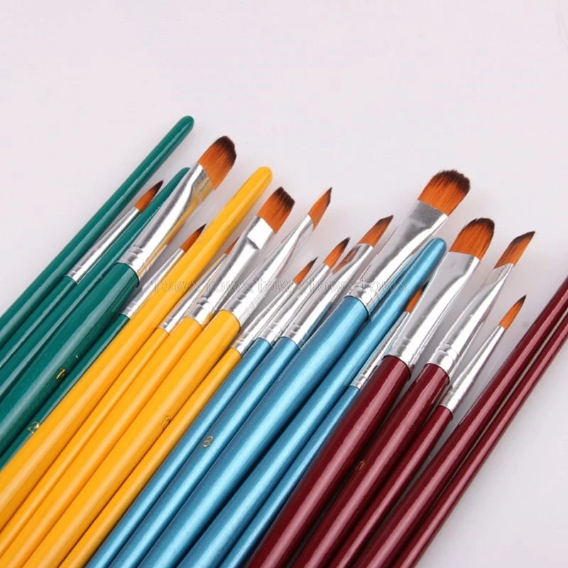 5 шт./компл. набор кистей для макияжа с нейлоновыми волосами для DIY масло акрил граффити рисунок дети Au17 19 Прямая поставка