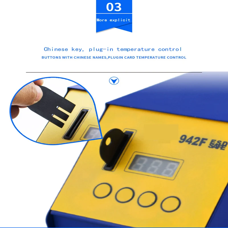 942f Сварка при постоянной температуре платформа производитель прямой Интеллектуальный бессвинцовый Электрический паяльник регулируемый