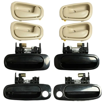 

8Pcs Car Outside&Inside Door Handle 69230-02030 69220-02040 for Toyota Corolla 98-02