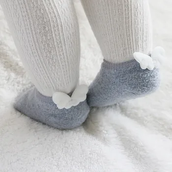 

Infant Baby Socks Cute Wings Cotton Socks for Newborn Girls Boys Toddlers Socks/ Baby soft Plush Socks