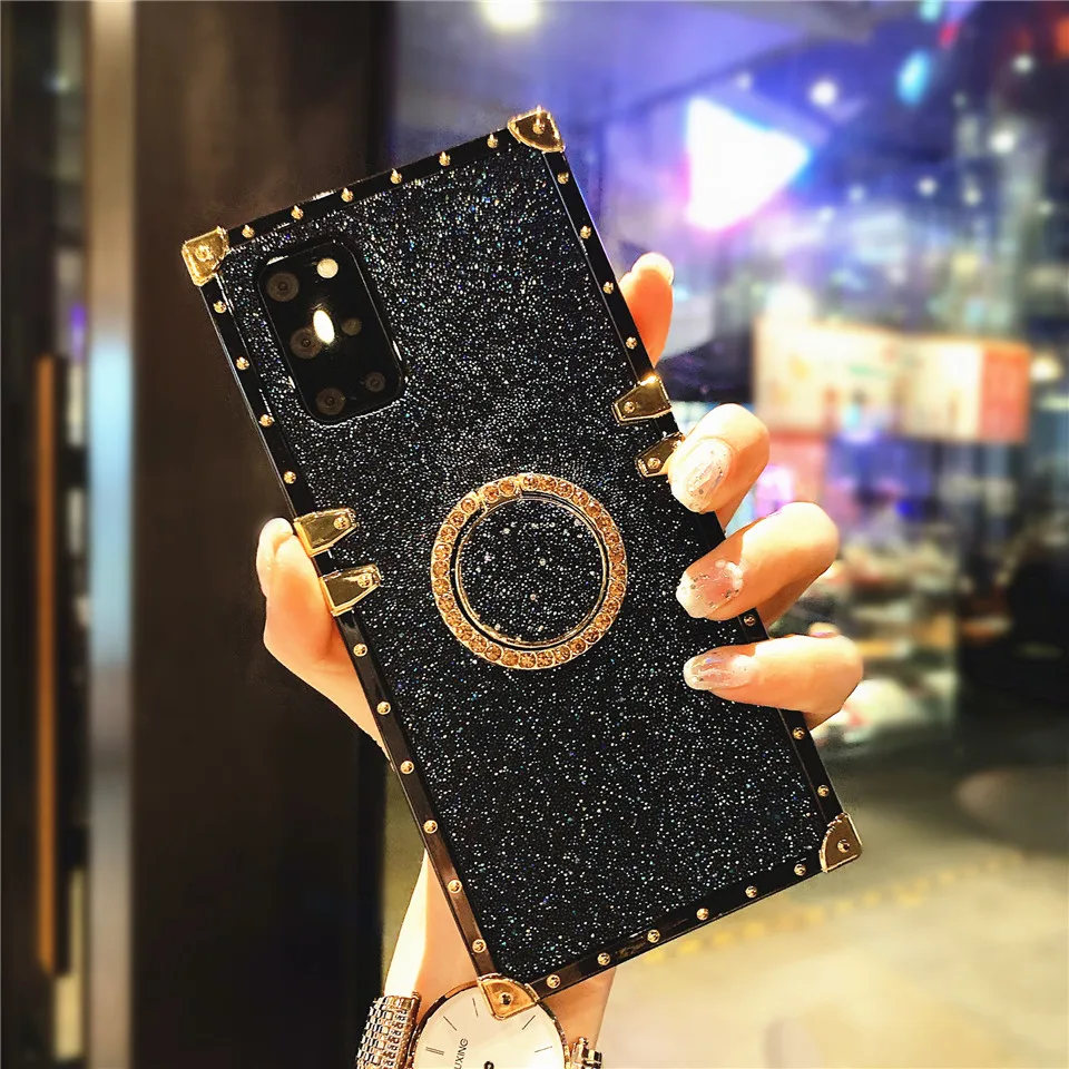 Musubo Luxury Phone Case For Samsung Galaxy S20 FE Note 10 Plus Note 20 Ultra A72 a52 A51 a32 A71 a70 Glitter Shine Cover Coque samsung silicone