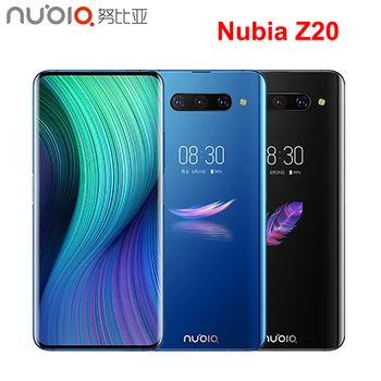 Перейти на Алиэкспресс и купить Оригинальный мобильный телефон Nubia Z20, 6,42 + 5,1 дюймов, двойной гибкий AMOLED экран, 6 ГБ + 128 Гб, Snapdragon 855 Plus камера, смартфон МП