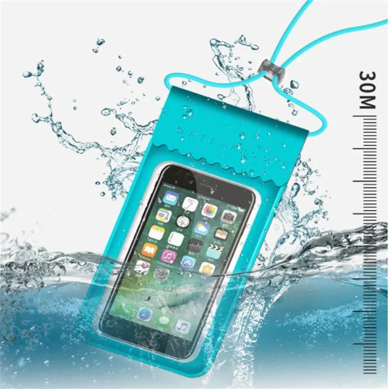 Водные виды спорта Водонепроницаемый мобильного телефона сухой мешок Сенсорный экран для плавания чехол для телефона мешок мобильного телефона держатель для подводного плавания серфинга