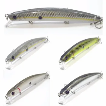 

wLure Heavy Long Casting with Weight Transfer System 3 Hooks Minnow Fishing Lures 28g 15cm Quality ABS Construction M591