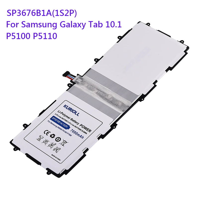 Планшет Батарея для samsung Galaxy Tab 10,1 T-N8000 N8010 N8013 N8020 P5100 P5110 акумуляторная батарея SP3676B1A(1S2P) Batarya P7500 P7510