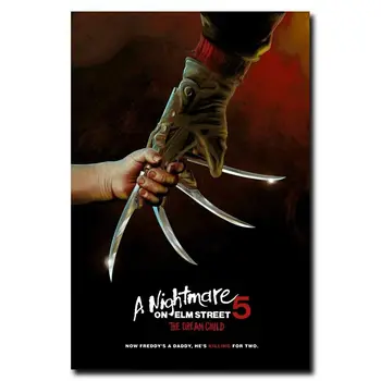 

W152 A Nightmare On Elm Street Classic Horror Movie Silk Fabric Wall Poster Art Decor Sticker Bright
