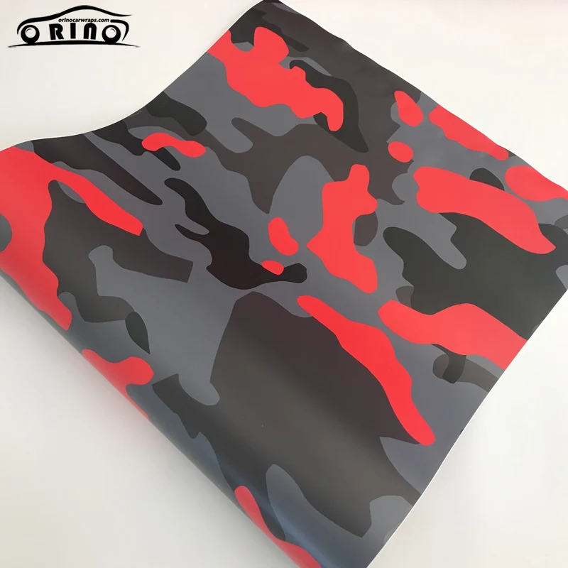 Black Grey Red Vinyl Sticker Wrap-6