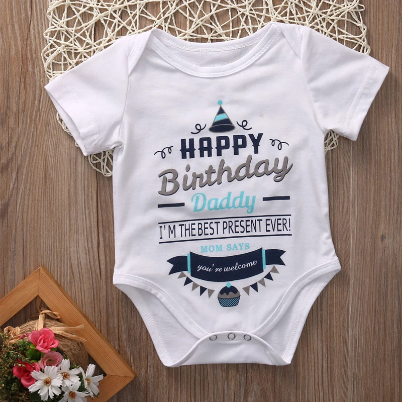 happy birthday daddy shirt for baby
