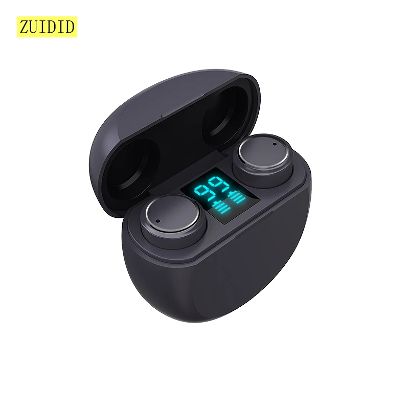 Auriculares TWS T18 con Bluetooth 5,1, dispositivo de audio estéreo 9D, deportivo, a prueba de agua, con micrófono, para todos los teléfonos inteligentes