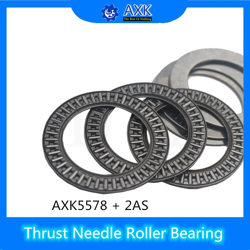 

AXK5578 + 2AS Thrust Needle Roller Bearing With Two AS5578 Washers 55*78*5mm ( 5 Pcs) AXK1111 889111 NTB5578 Bearings