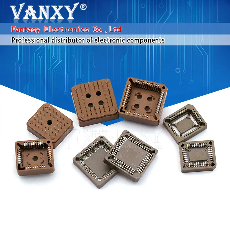 10PCS PLCC IC socket PLCC32 PLCC44 SMD DIP PLCC Socket adapter