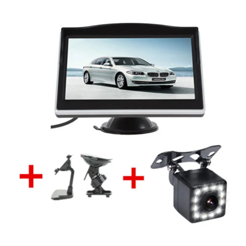 5 дюймов TFT lcd HD экран автомобильный монитор парковочный монитор заднего вида для 170 угол автомобиля задний вид автомобиля резервная камера