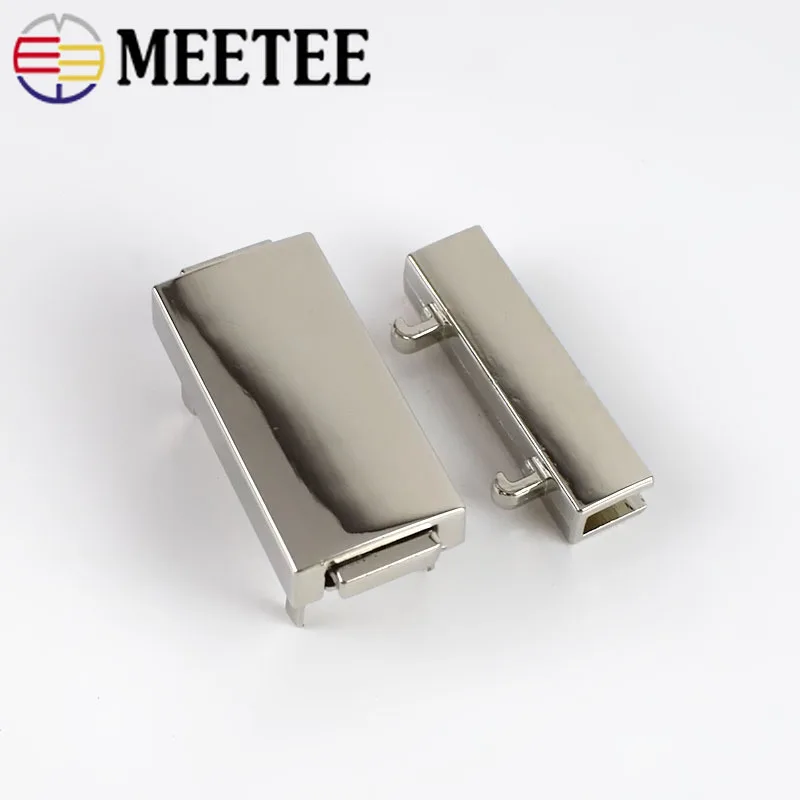 2/4 шт. Meetee 38x29 мм прямоугольные металлические нажимные замки женская сумка с