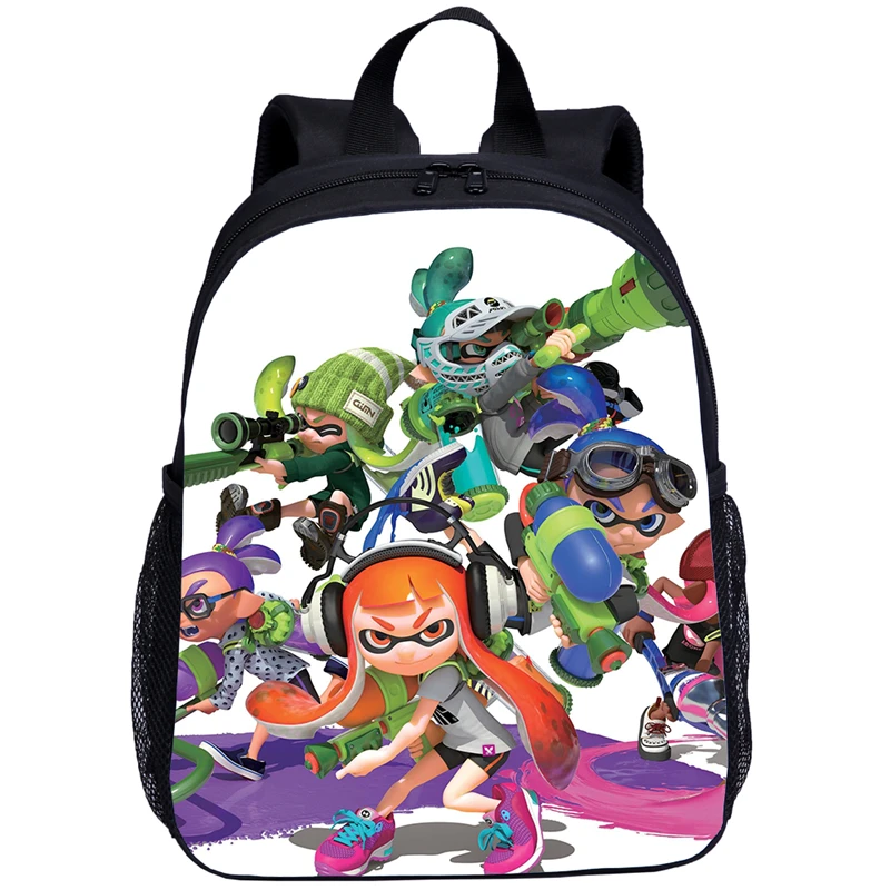 Слоновая кость Splatoon 2 печати От 3 до 7 лет Детские сумки 3D мультфильм школьные детские сумки, рюкзаки модные игры мультфильм школьные рюкзаки для девушек книжные сумки - Цвет: Слоновая кость