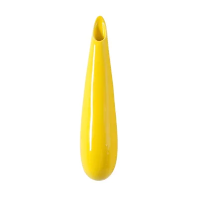 Yellow Strongwell скандинавские капли воды модель ваза висячая настенная гидропонная керамическая ваза для цветов зеленые растения Метопа украшения дома - Цвет: Yellow