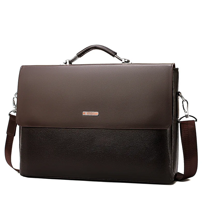 Fashion Business Men Briefcase Leather Laptop Handbag Tote Casual Man Bag For male Shoulder Bag Male Office Messenger Bags