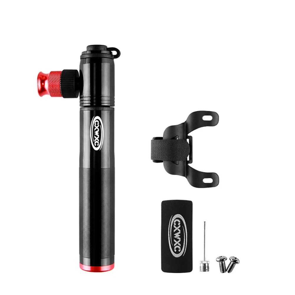 

Cycling Aluminum Alloy Multifunctional Air Tire Inflator Hand Push Bicycle Pump Tools Hose Accessories Adapter Mini Portable