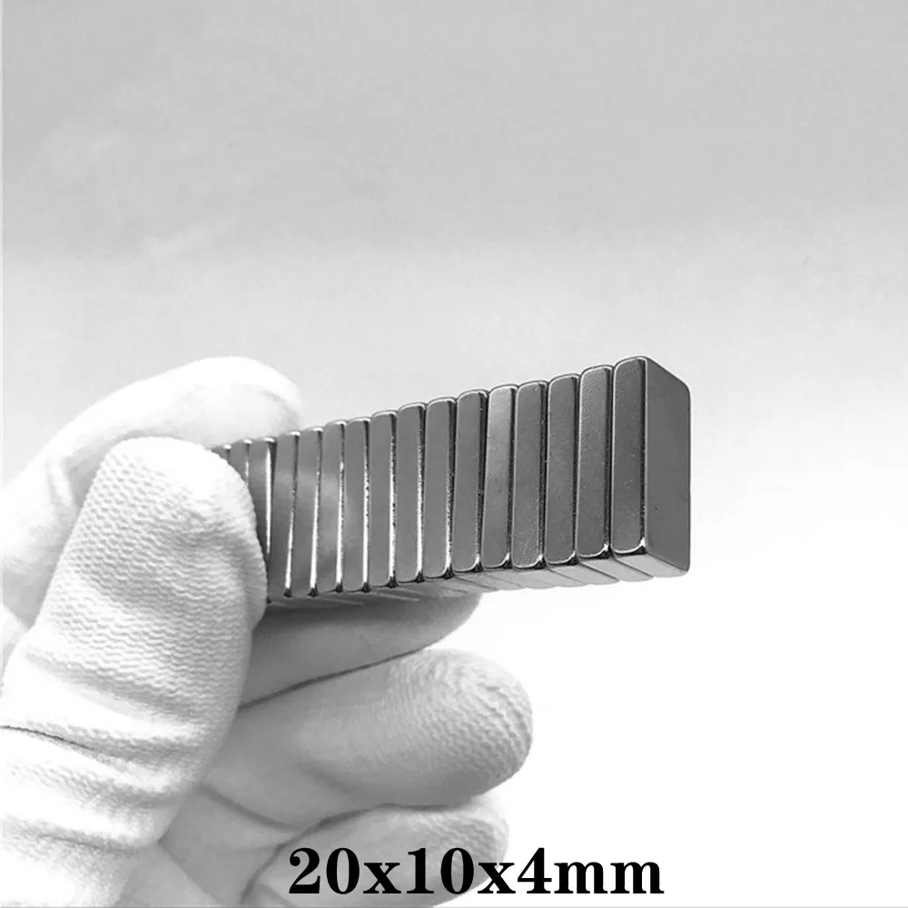 5 ~ 60 шт. 20x10x4 мм сильный квадратный неодимовый магнит 20 * 10 NdFeB магнитный