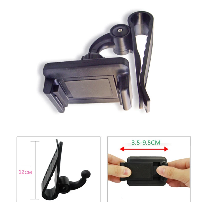 

Car Mobilephone Bracket RV Camper GPS Black Sun Visor Clip Holder Mount Stand Trailer Truck Navigator Bracket Car Accessories