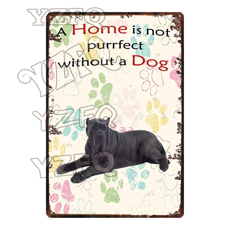 DC-5568 Домашний не Purrfect без собаки доска Металл Винтаж стены бар дома арт Pet Shop Ретро ремесленный декоративный 30X20 см DC-5555A - Цвет: DC-5568
