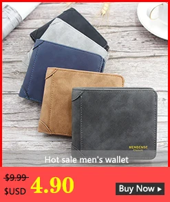 Мужской кошелек, сумка для денег, Одноцветный кожаный деловой короткий кошелек, известный Винтажный Мужской кошелек