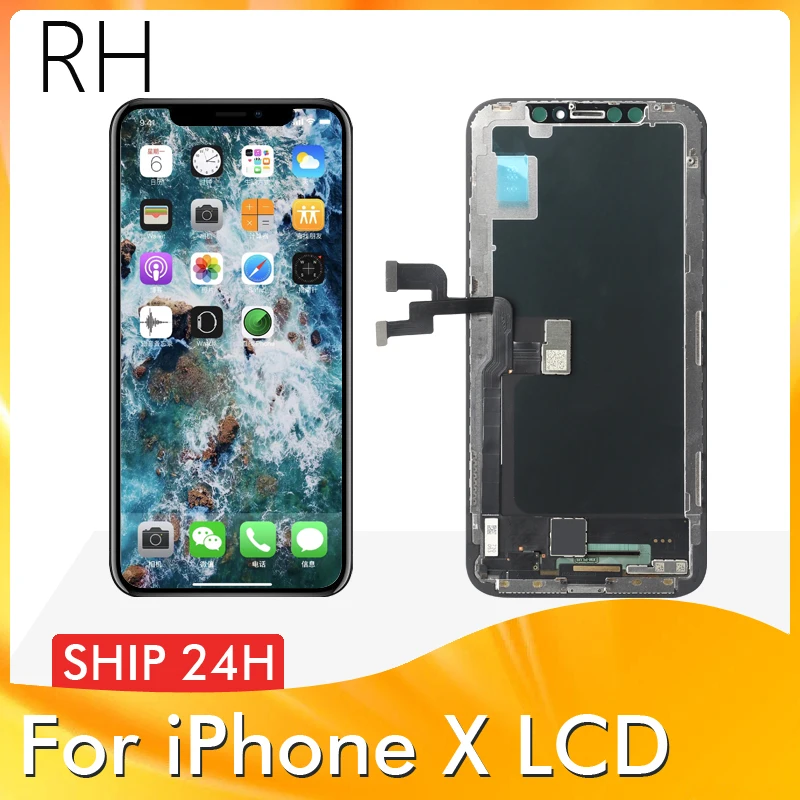 AAA++ LCD Display for iPhone X XR 8 Plus 8 7 7Plus LCD Digitizer Assembly 3D Touch Display No Dead Pixel