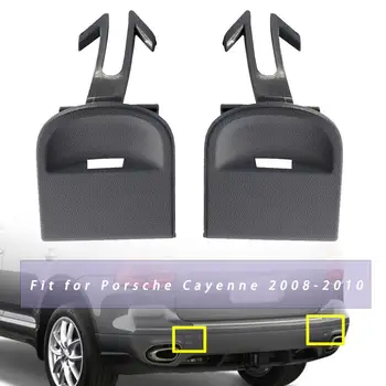 

EIDRAN L&R Pair Rear Bumper Tow Hook Eye Cover Cap Fit For Porsche Cayenne 2008-2010