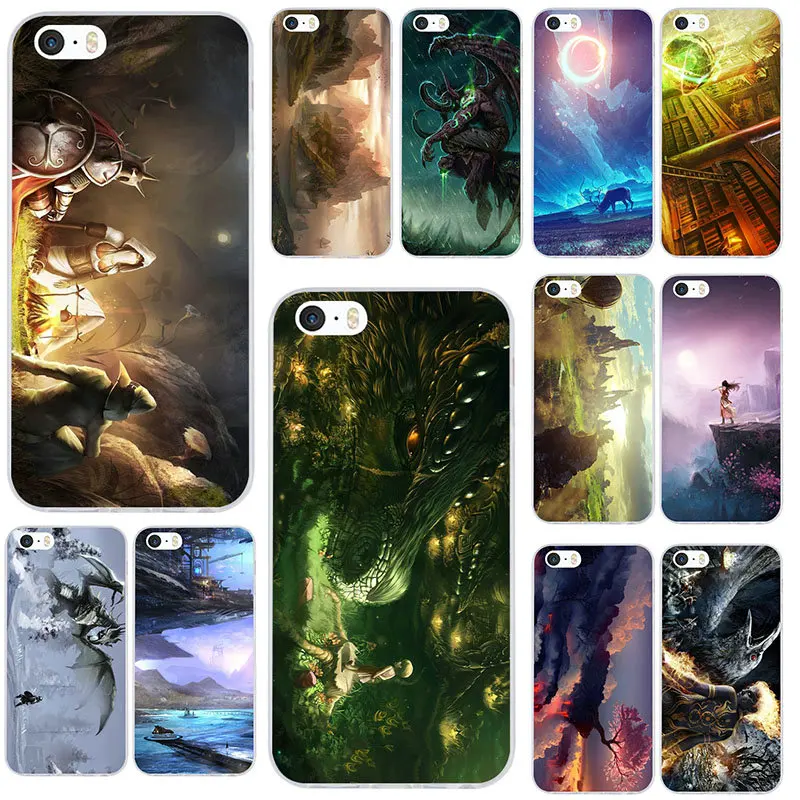 Мягкие силиконовые чехлы для мобильных телефонов Fantasy Magic World из ТПУ iPhone 6 6s Plus 7 7plus