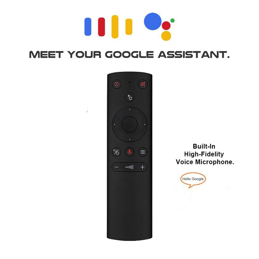 G21S Air Mouse 2 4 ГГц беспроводной гироскоп Mic Google Voice Assistant IR Learning Smart Remote Control for Android Tv Box PC